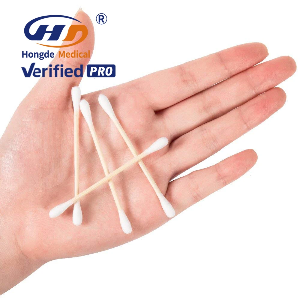 HD CBD-55 Wholesale Qtips For Ear Cleaning Swabs Ce Iso Bamboo Buds Cotton Swab