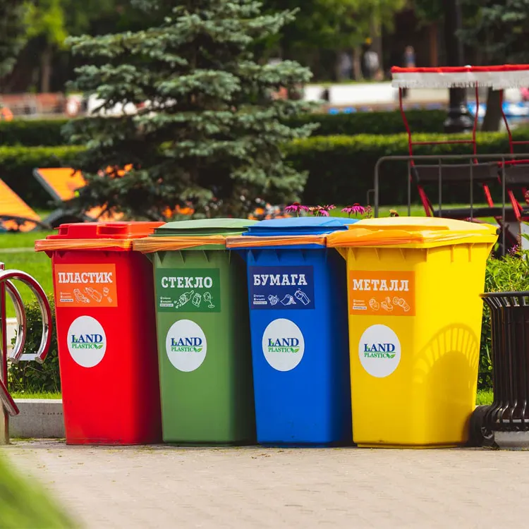 Wholesale New Design Outdoor Large Plastic Waste Bin Wheelie Bin Dustbin 120L 240L Plastic Garbage Bin