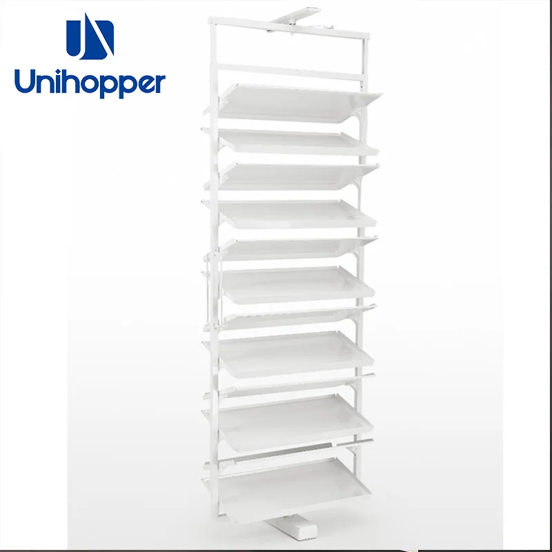 Unihopper Wardrobe Rotating Shoe Rack Storage Organizer Cabinet Display Metal Modern 360 Revolving Shoe Rack