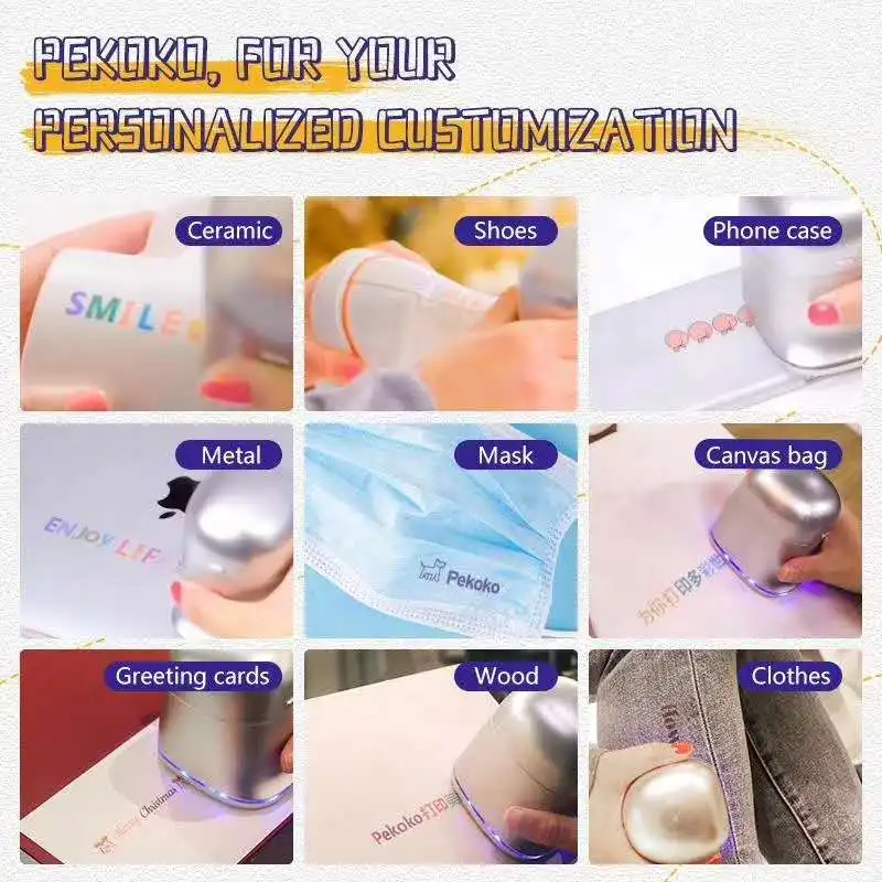 Pekoko Mark Electronic Marking Device/Multi-Colored Imprint/Digital Stamp/Mobile Printing