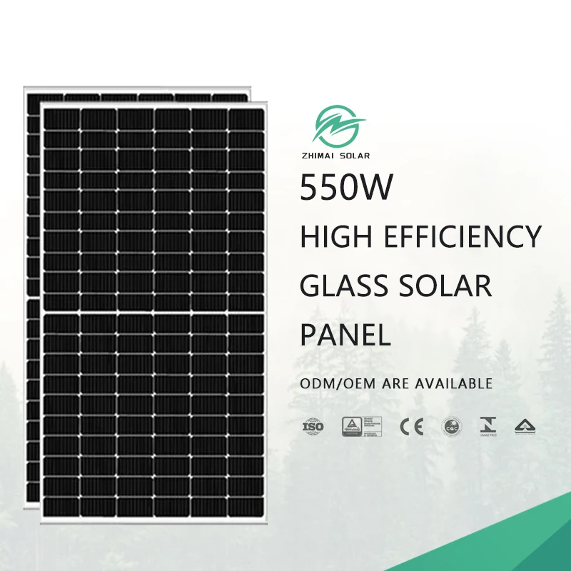 Customizable 550w 600w Solar Panel Solar Pv Panel Monocrystalline Solar Panels for House