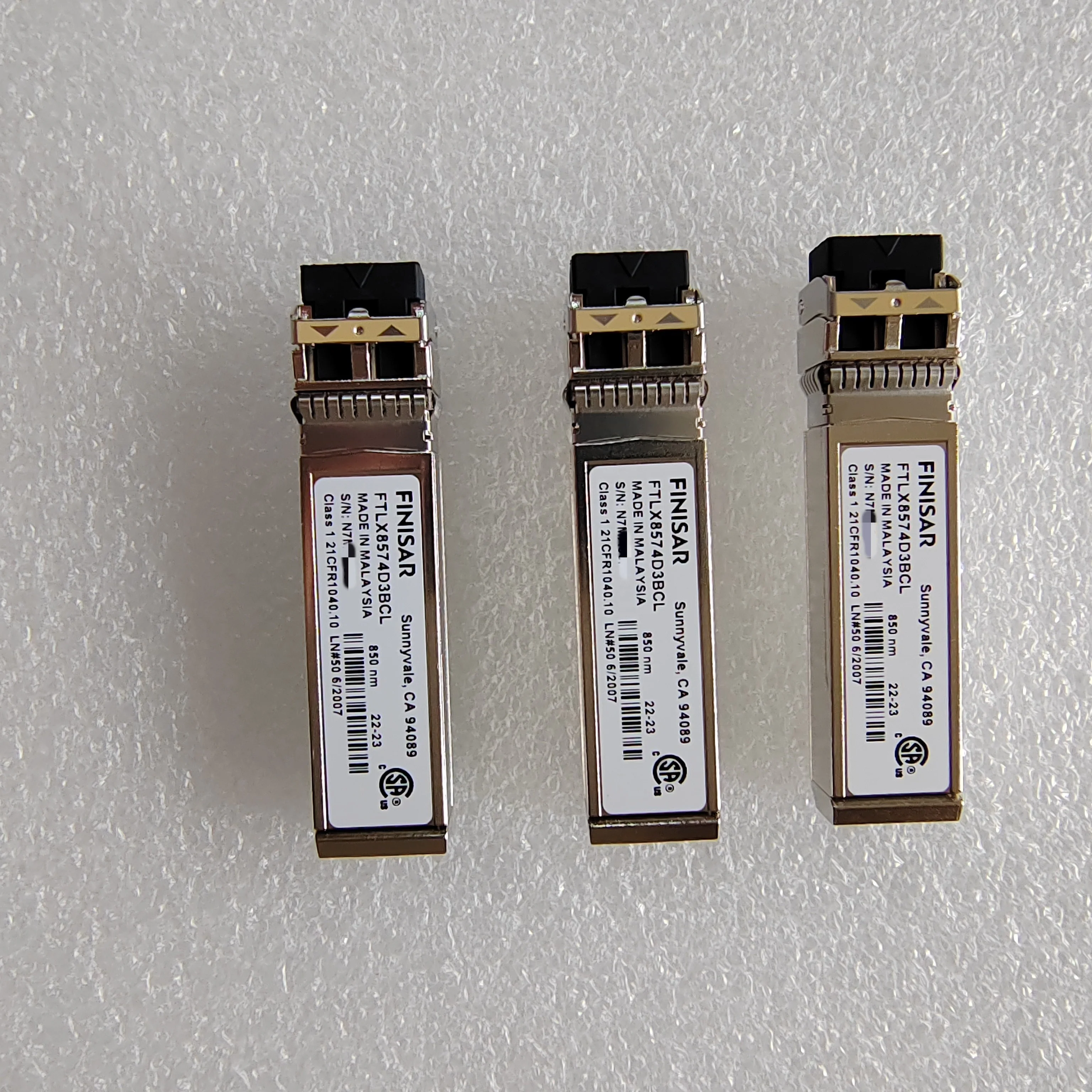 FTLX8574D3BCL 10Gb/s 850nm Multimode Datacom SFP+ Optical Transceiver