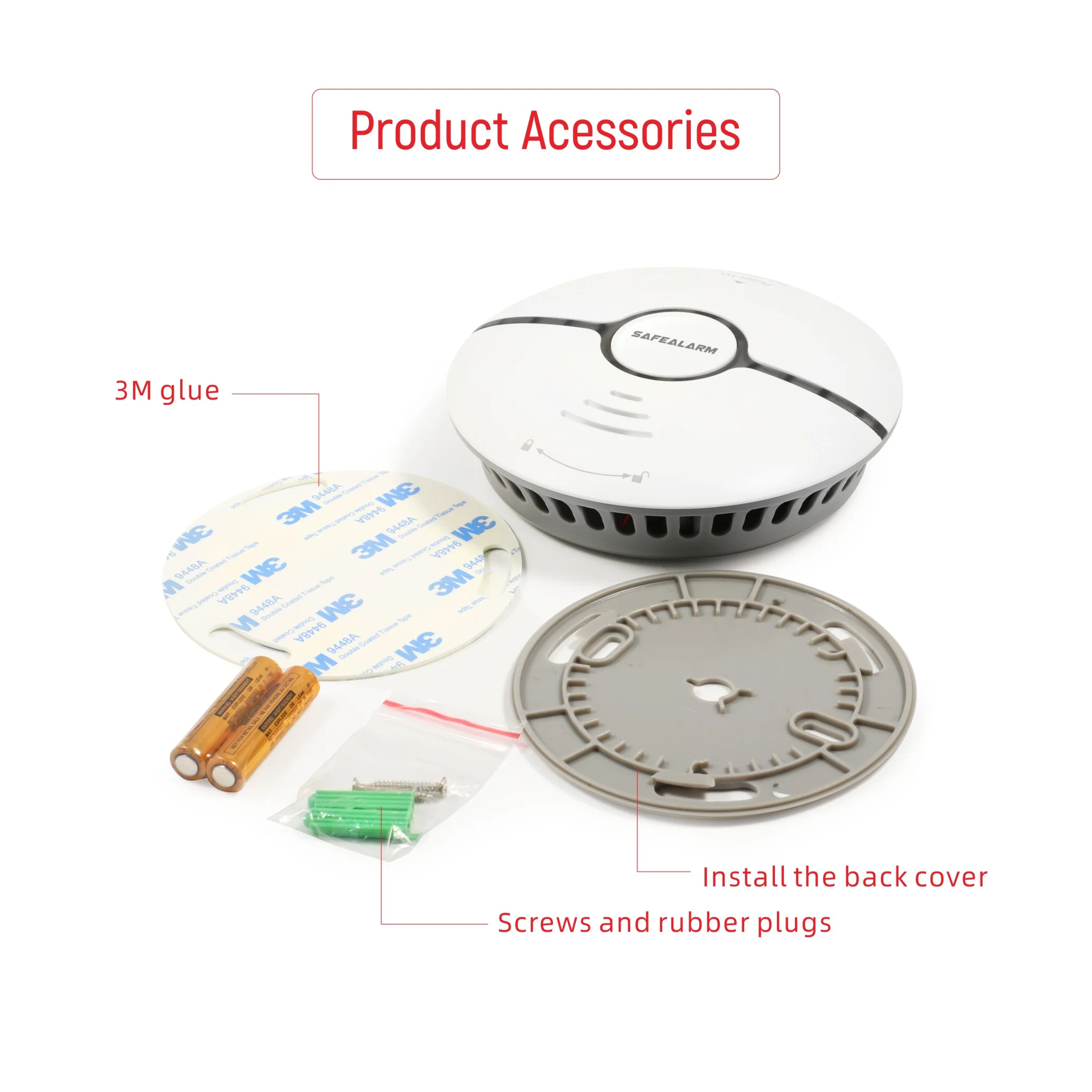 Tuya Smart Home WiFi Fire Smoke Sensor High Sensitivity Safety Smoke Sensor
