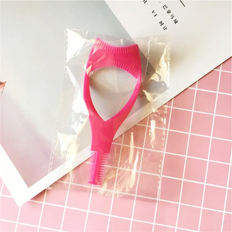 3 In 1 Eyelash Curling Applicator Comb Makeup Mascara Shield Guide Guard Curler Lashes Cosmetics Curve Comb Eyelash Makeup Tool