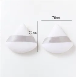 Amazon Hot Selling Soft Tick Pure Cotton Triangle Makeup Tool Cosmetic Puff Face Loose Mineral Puff Cosmetic