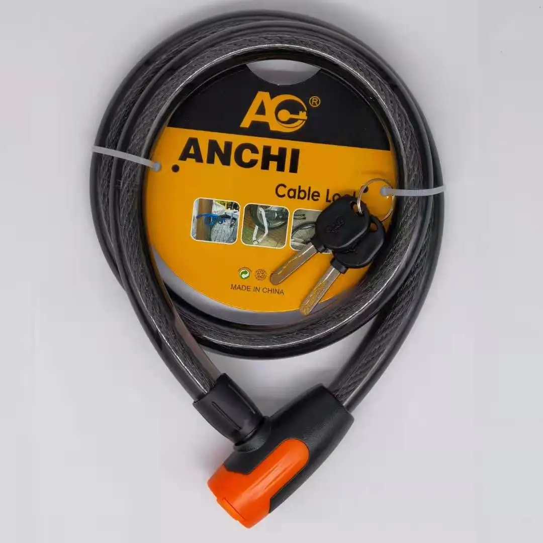 
Factory main product wholesale motorcycle locks professional lock bike chain octagonal cable lock 