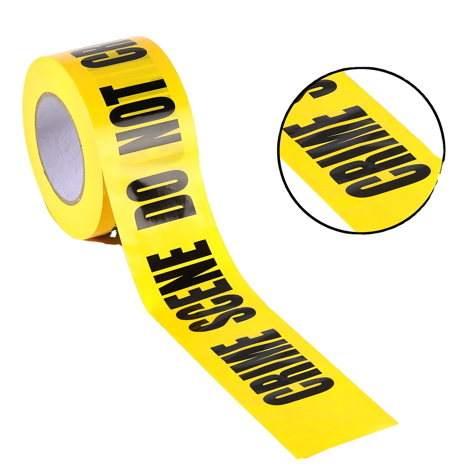 Premium Yellow Caution Tape 3 inch x 1000 feet Halloween Decoration Party Tape