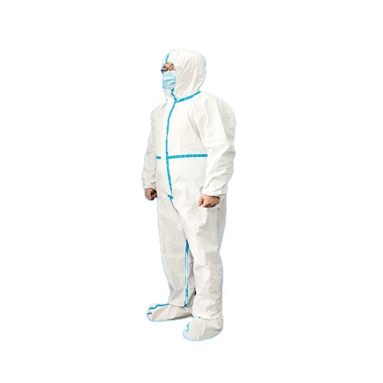 coverall AAMI level 3 medical disposable protective suit chemical personal protective equipment suit