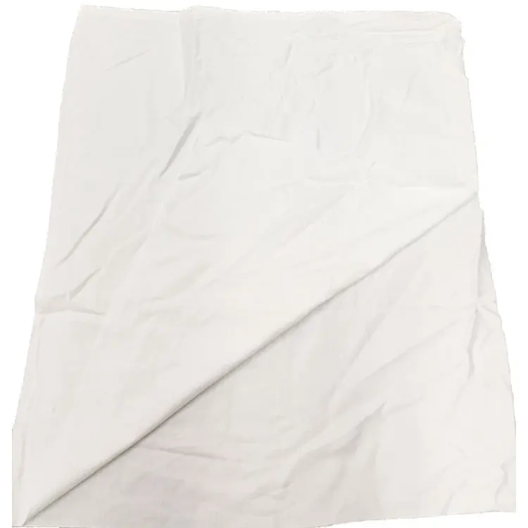Textile Waste White Cotton Hotel Bed Sheet Recycled Machine Wiping Cleaning Industrial Rags