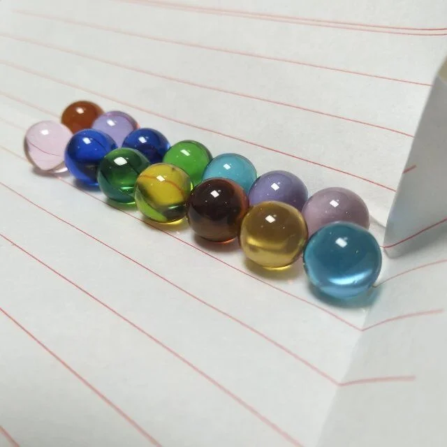  Низкая цена цветные желтые стеклянные шарики для украшения