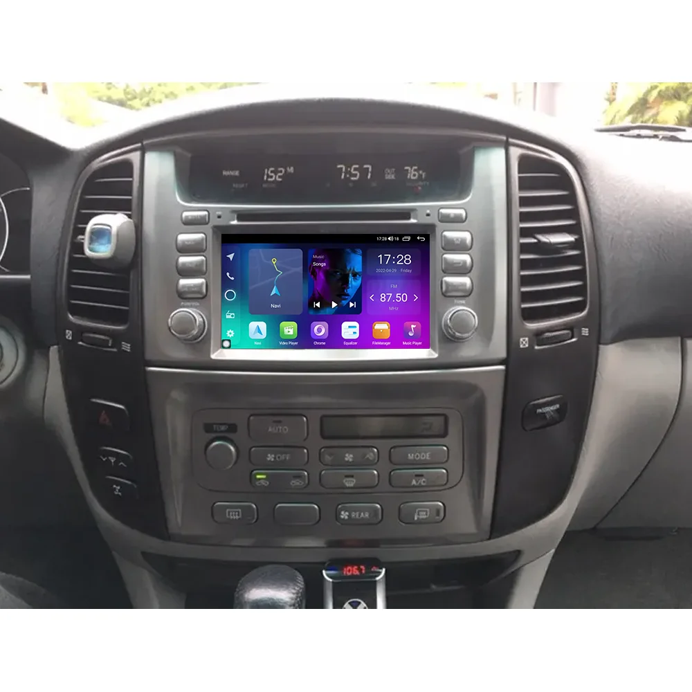 Для Toyota Land Cruiser 100 LC100 2005 2006 2007 автомобильный DVD-плеер Android 10 0 многофункциональная стерео навигационная система MP5 плеер