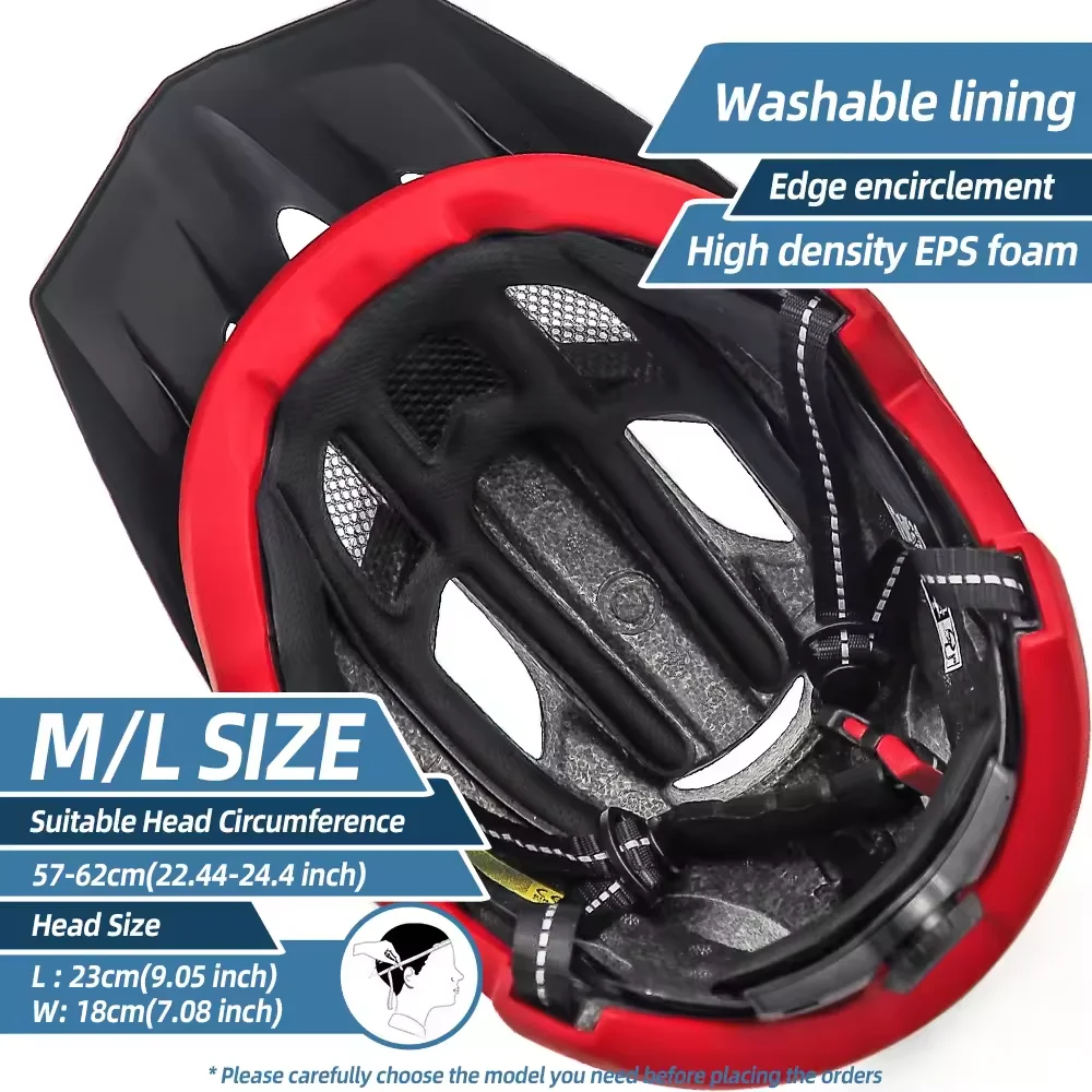 HONORTOUR Hot Sell High Quality CE Certificated Adults Mountain Riding Bike Bicycle Helmet MTB Cycling Helmet Bicycle With Light