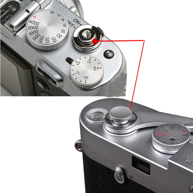 
Camera Shutter Release Button Black Red Silver Flat Convex Concave for Canon Nikon Leica for Hasselblad Fuji 