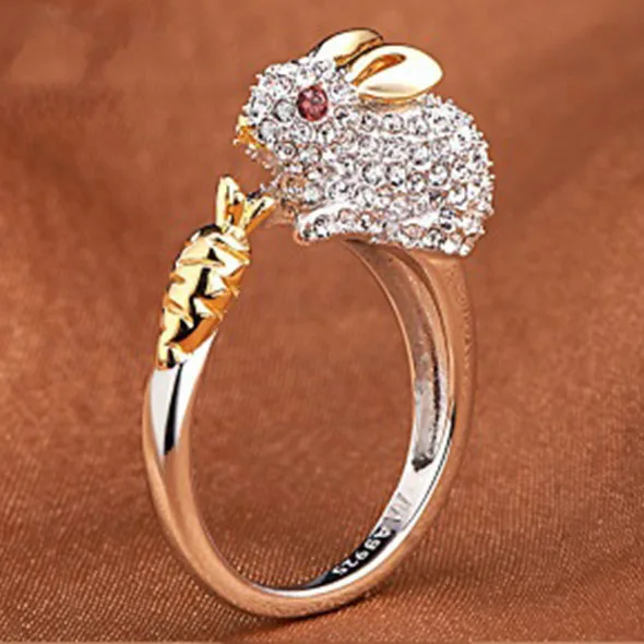 European and American Fashion Luxury 12 Chinese Zodiacs Imitation Diamond Rings Women Men Jewelry Zircon Ring Jewellery
