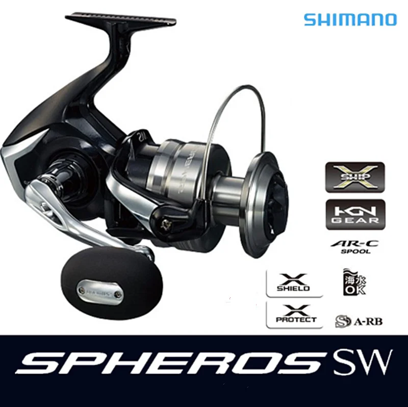 Оригинальные катушки SPHEROS SW Jigging 3000 4000 5000 6000 8000 алюминиевые морские Shiman o