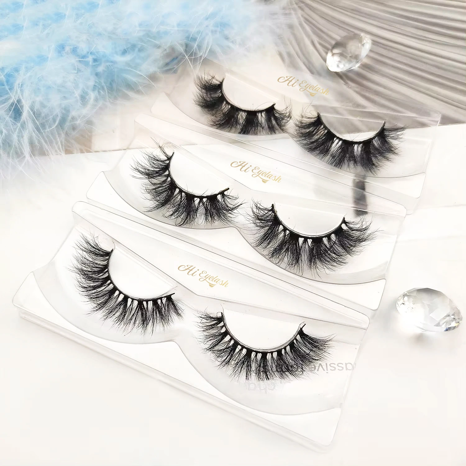 faux mink full strip lashes with case silk eyelashes wholesale Synthetic eyelashes and vegan lash vendor