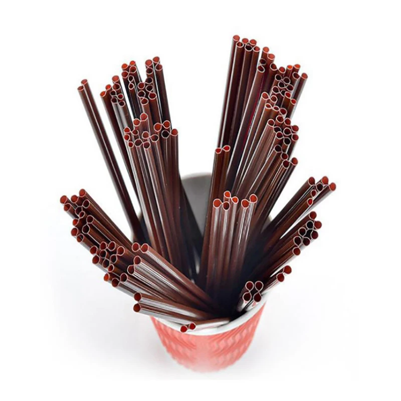 
100% Biodegradable Compost Cornstarch Small Size Coffee Hot Milk Take Way Plastic Straw Opp Bag Stainless Steel Drinking Straws 