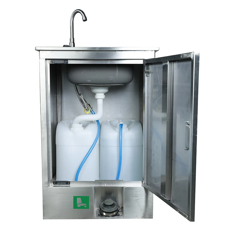 SYSBEL Portable Wash Basin With Clean Water Bucket And Sewage Bucket Inside Portable Hand Wash Sink