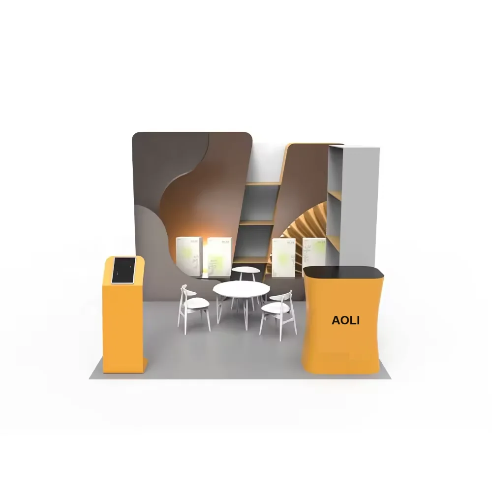 10x10ft Aluminum Modular New Design Trade Show Portable Light Weight Shelf Display Tradeshow Exhibition Booth