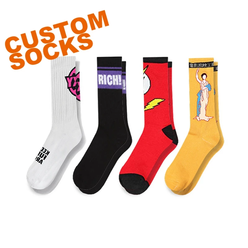 JKL O 007, дизайнерские собственные круглые носки, хлопковые носки на заказ, мужские носки с индивидуальным логотипом