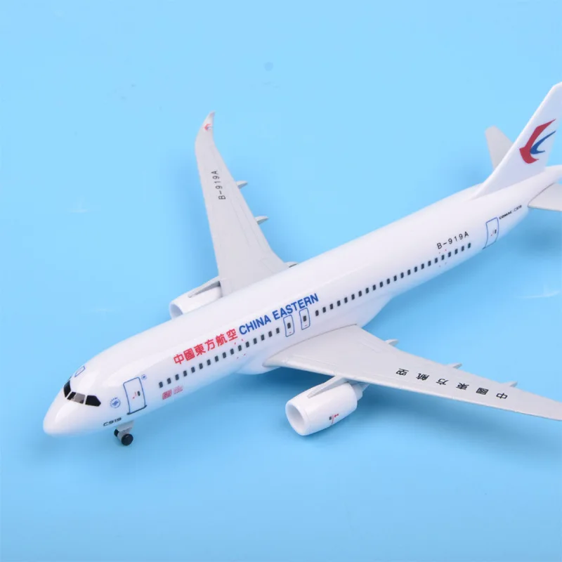 20cm china eastern Airlines C919 Scale Alloy Aircraft Model Plane with Landing Gear