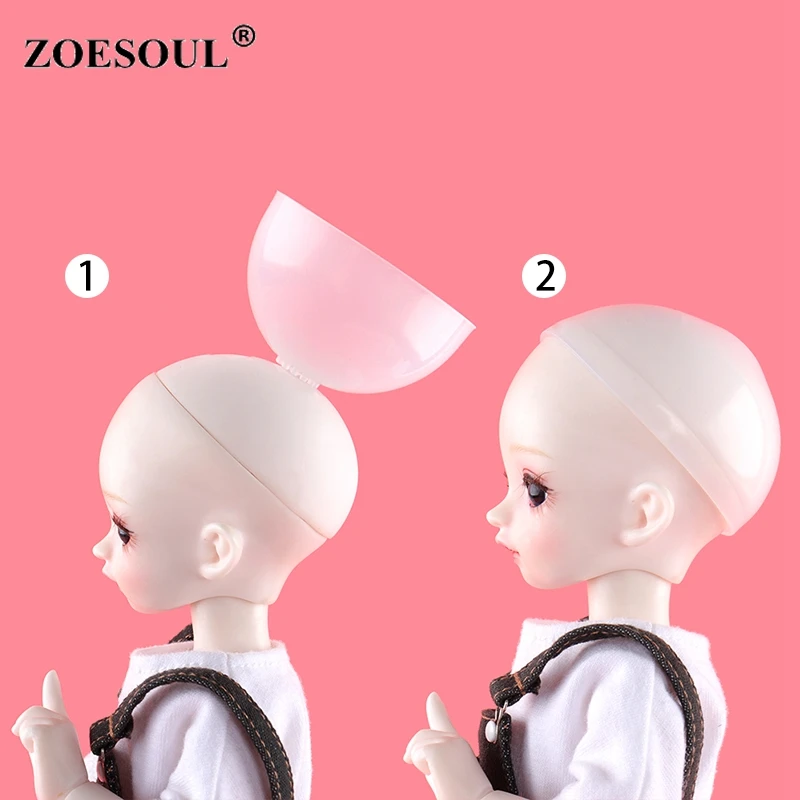 Zoesoul 1/3 1/4 1/6 BJD Doll Transparent Silicone Wig Caps Doll Accessories for Ball-jointed Doll