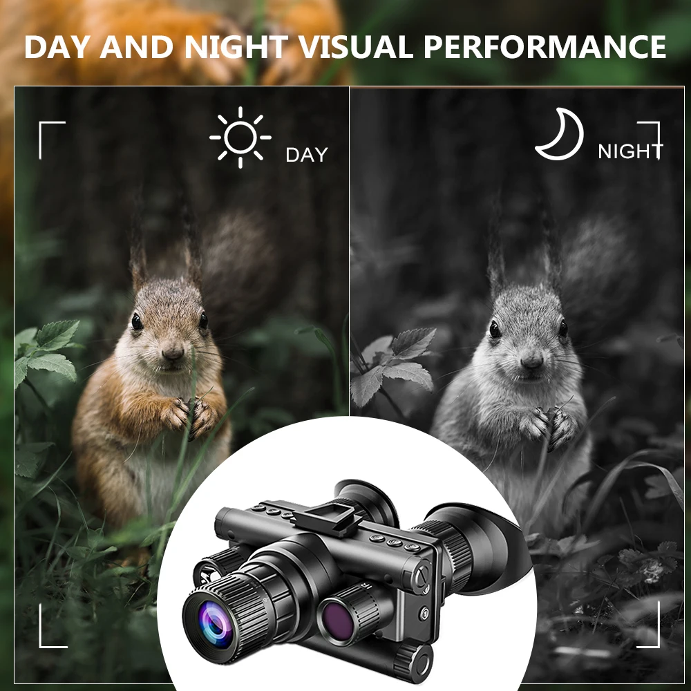 Hot Selling 40MP 100% darkness IR Night Vision Binocular Day&Night Dual-use Outdoor Digital Telescope for Hunting Camping