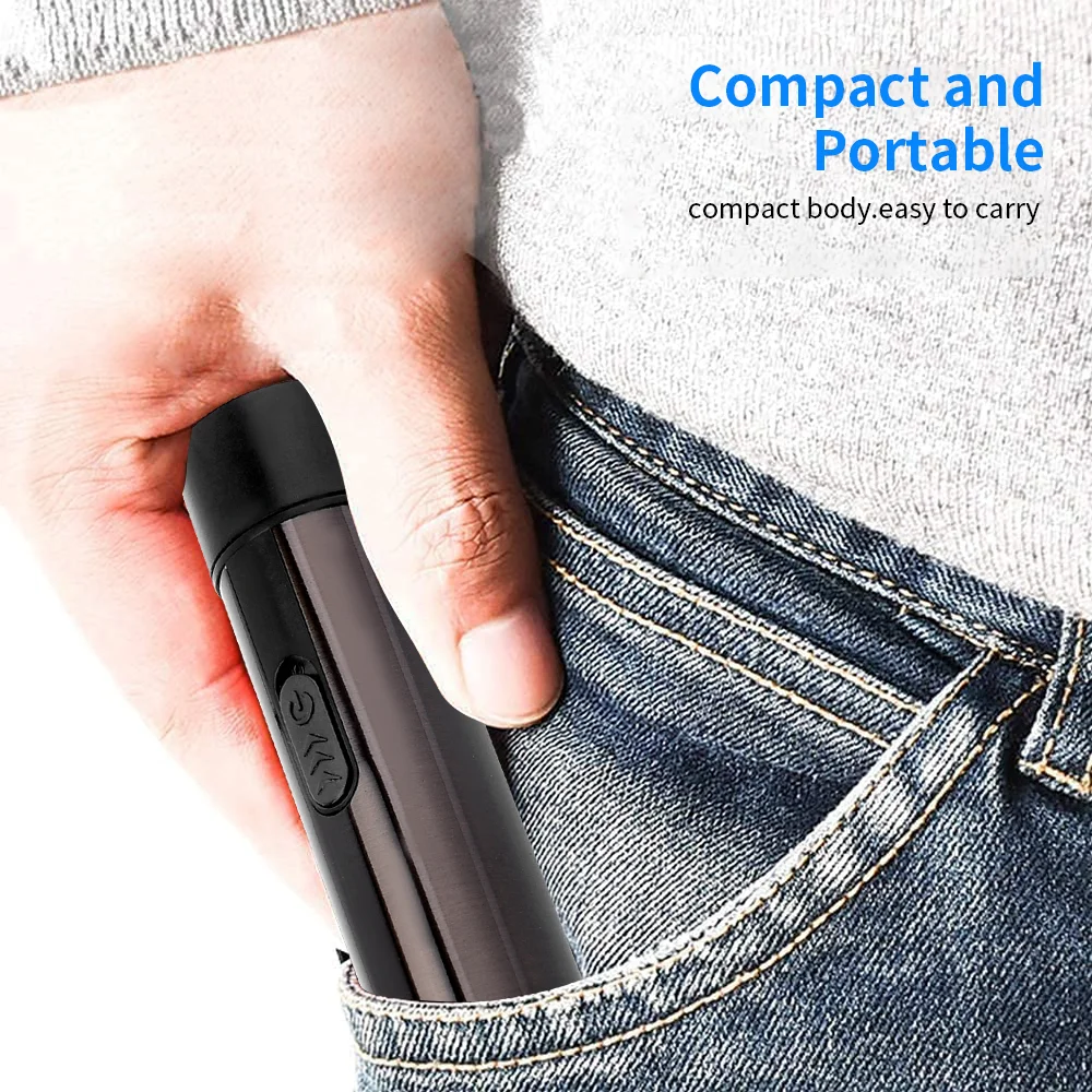 PRITECH Electric USB Rechargeable Men Body Battery Operated Mini Portable Men Beard Shavers