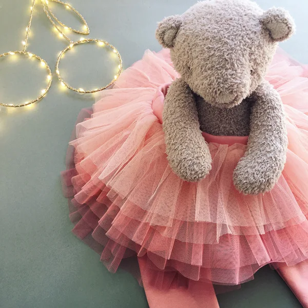 2022 New Girls Fluffy Tutu Skirt Pants Gradient Baby Skirt 6 Layers Mesh Puffy Tulle Skirt Trousers for 2-8Y Kids