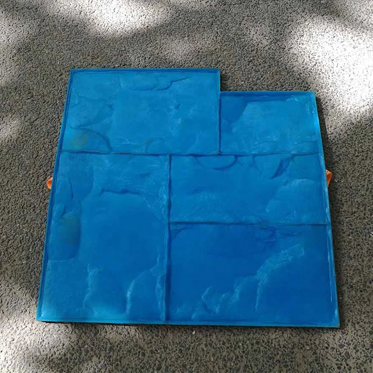 seamless rock pattern slat decorative concrete stamp mats mould