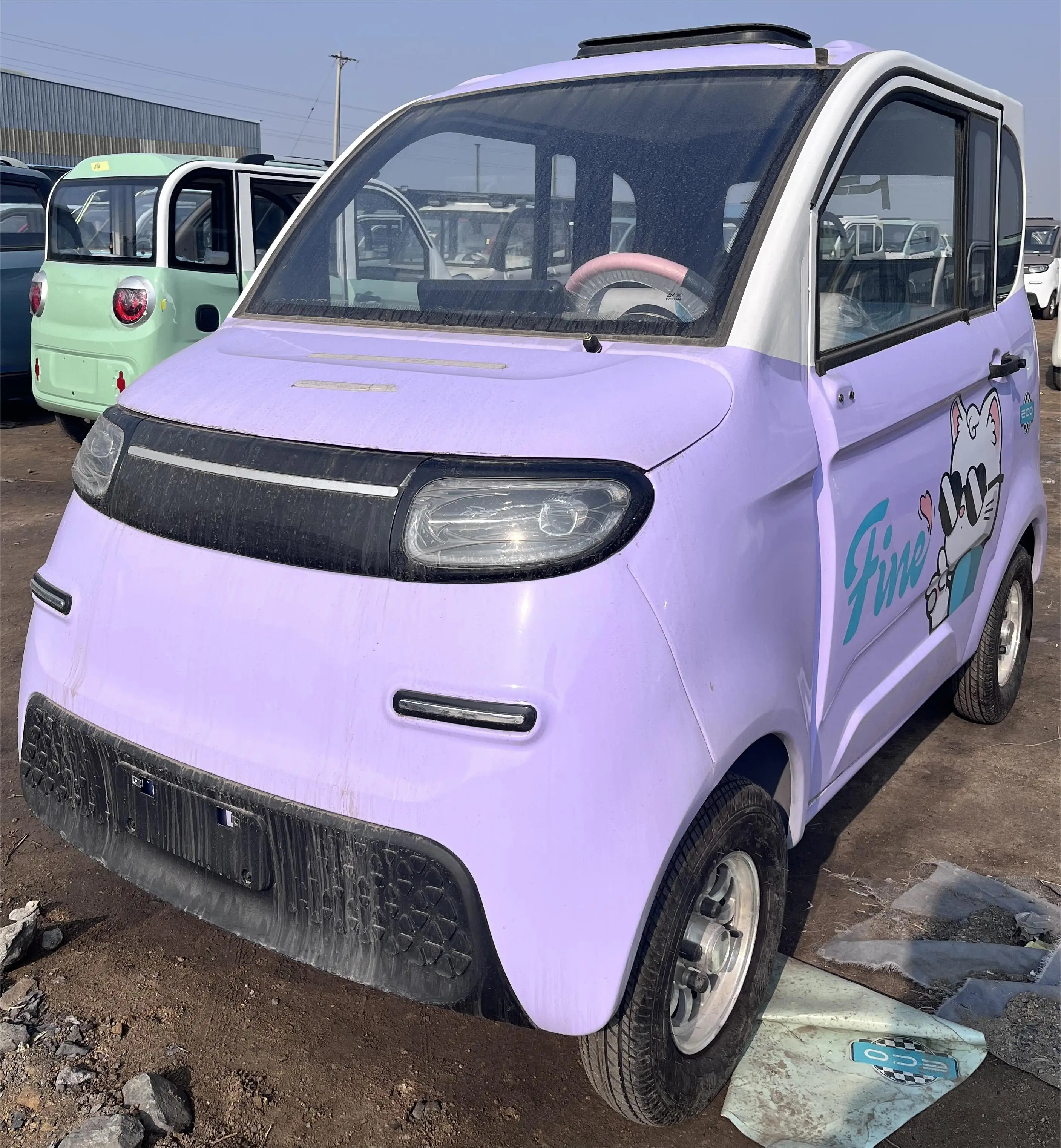 Cheap Price AC Motor Low Speed Electric Car With Rear Drive