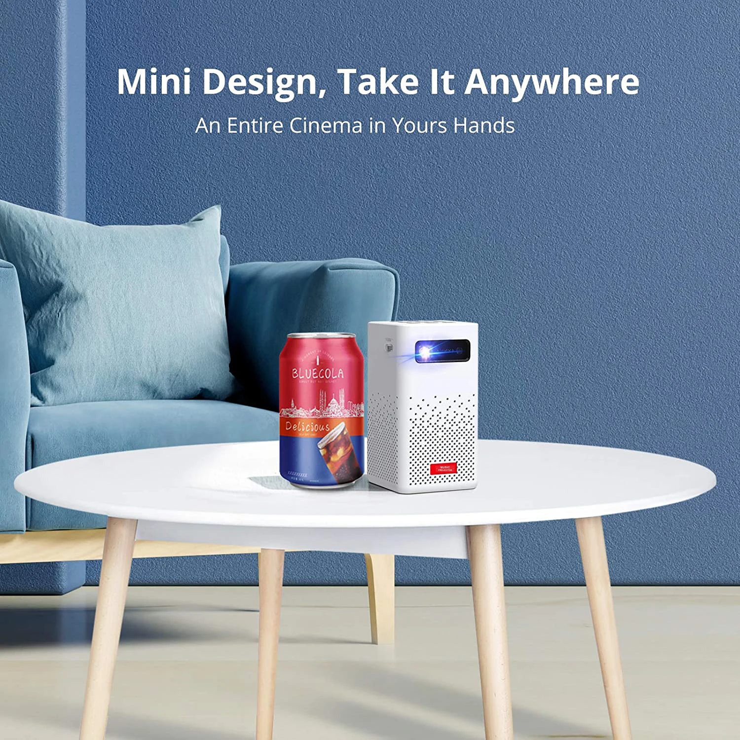 Amazon Hot Selling Android 9.0 System HD 5G Wifi Wireless Mini Portable DLP projector for home Theater