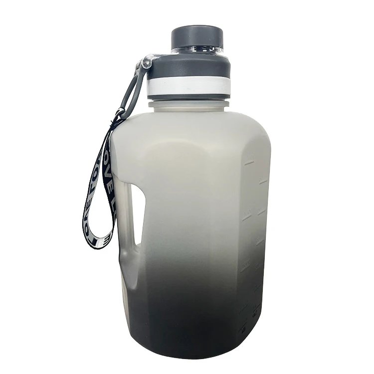77 OZ bottle Color Gradient Sports Kettle 2.2L PETG Handheld plastic fitness kettle Custom Logo Water Bottle
