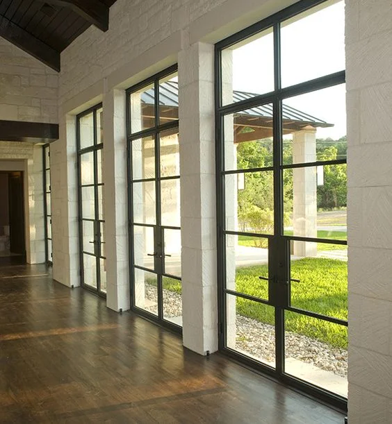 steel frame crittall glass houses interior french wrought iron door
