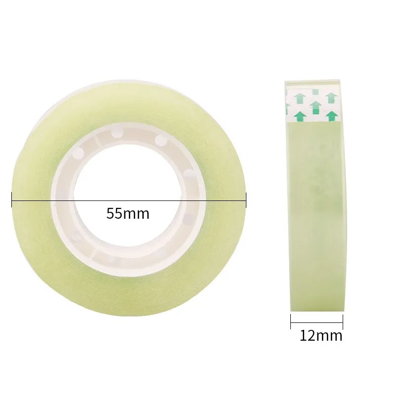 Normal Wide Size 60mm x 40y x 50um 1 roll 37.6m Transparent Tape Office Tape Sealing Small Adhesive Tape