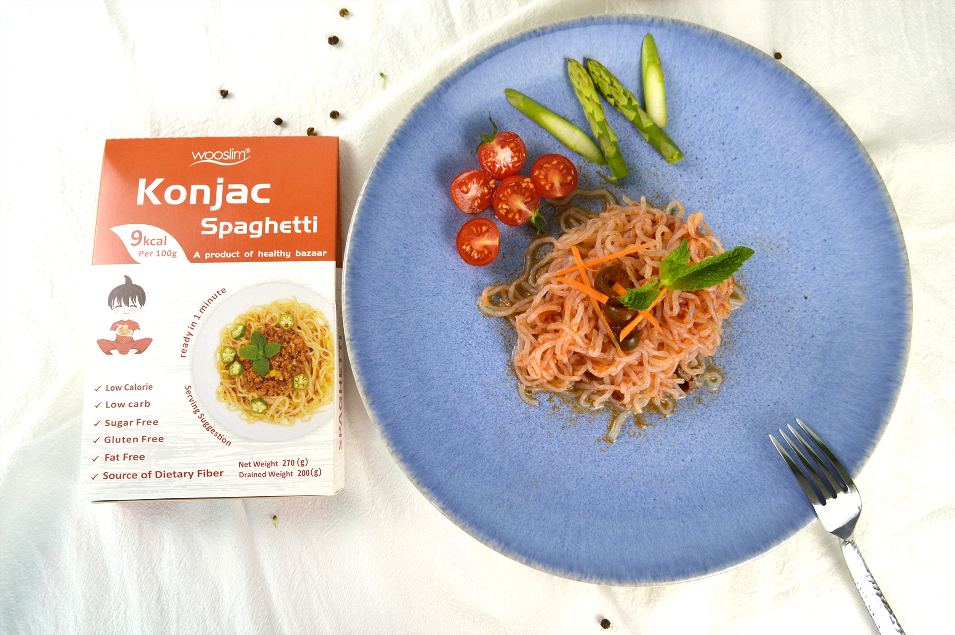 BRC Instant Noodle Konjac Spaghetti Shirataki Noodles Slim Pasta Bulk