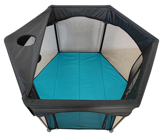 Indoor Outdoor Safety Fence Hexagonal Folding Baby Playpen Yard Kids Playard