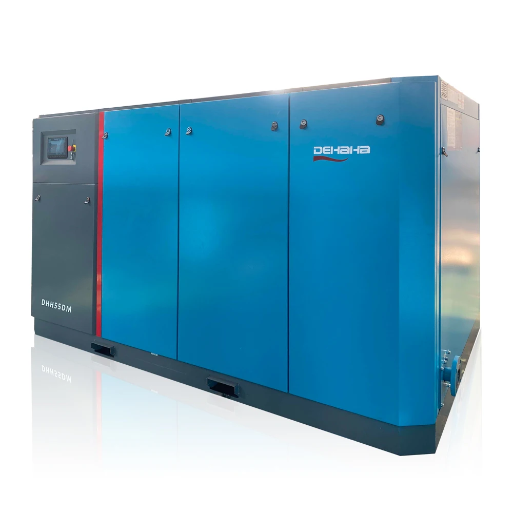 Direct Driven Electric Rotary Stationary Two Stage Inverter Screw Air Compressor 55kW