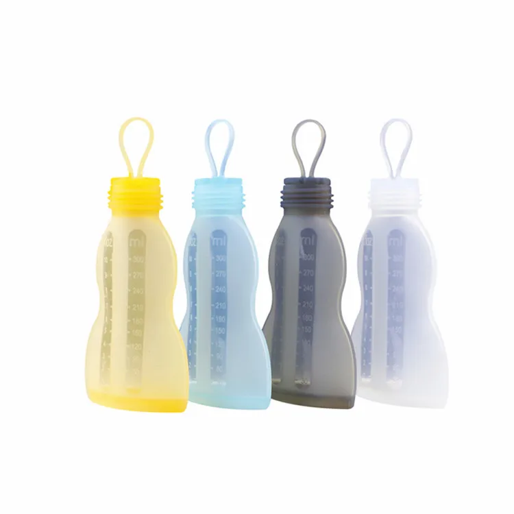 Custom Leak Proof Silicone Milk Storage Bag Reusable Breast Milk Freezer Bags for Breastfeeding
