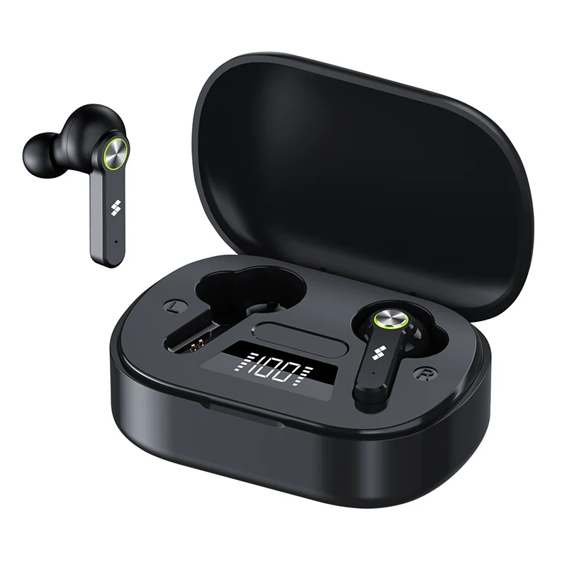 Oem 3D Stereo Sound Bluetooth Handsfree Earbuds 3500mAH Charging Case LED Bluetooth Wireless Free Sample Ear Buds Earphone