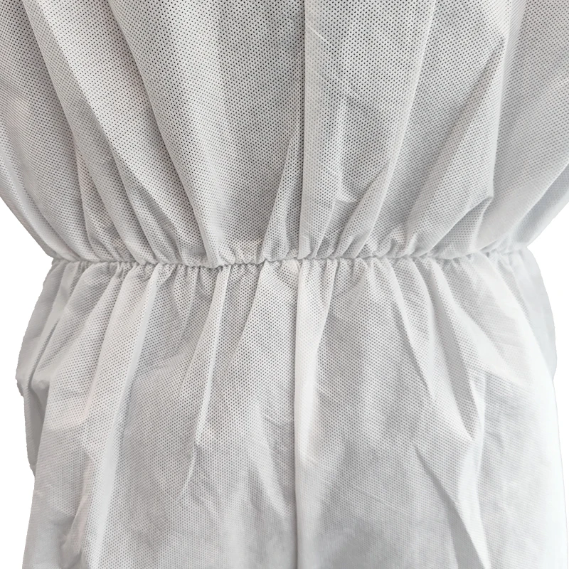 White Work Wear Uniform TYPE56 Microporous Anti Dust Chemical Particles Proof Protective Coverall Safety Clothing For Men