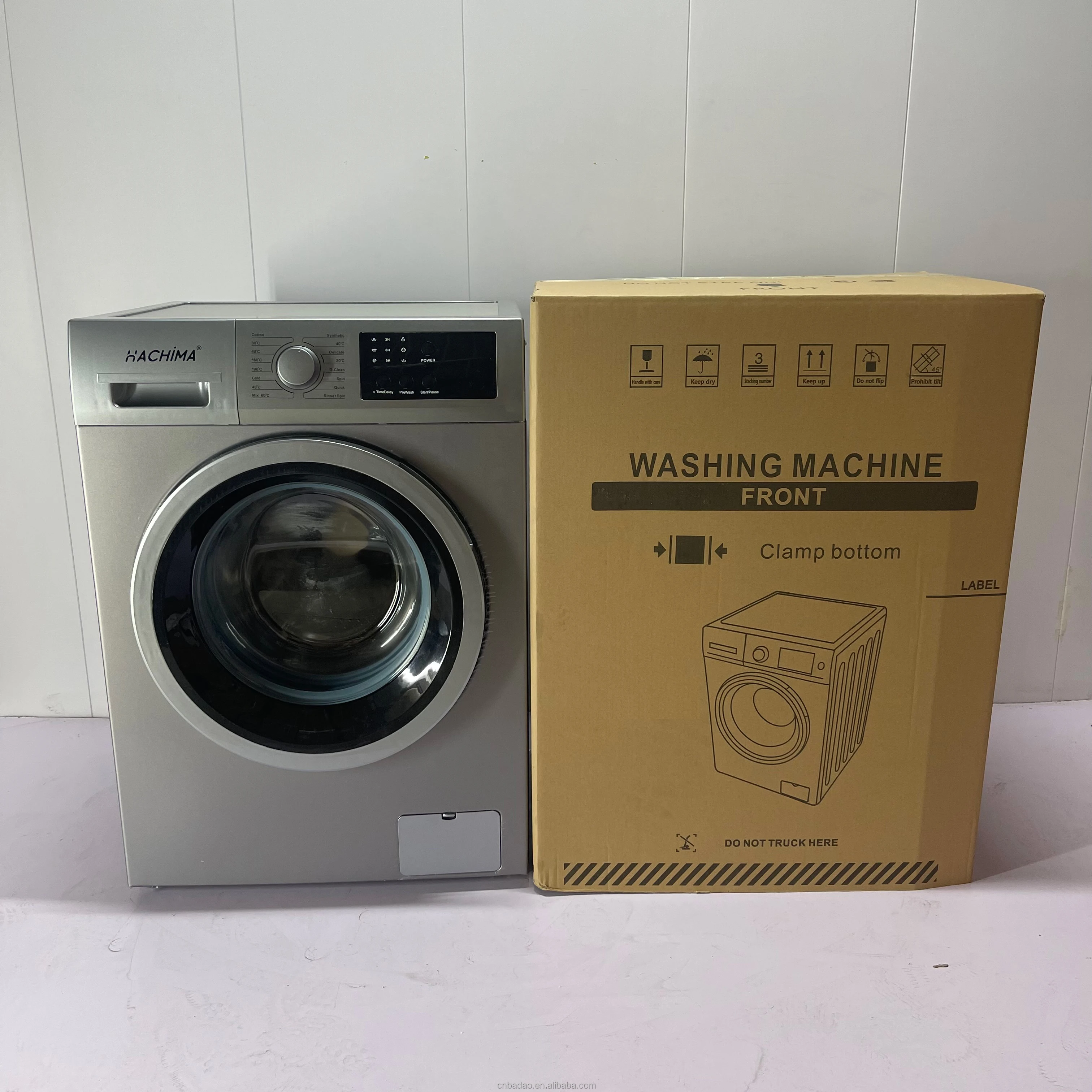 Household 10KG front loading washing machine fully automatic with inverter dryer wash clothes big capacity