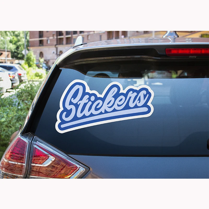 large matte vinyl sticker custom print self-adhesive magnetic car window shade sticker