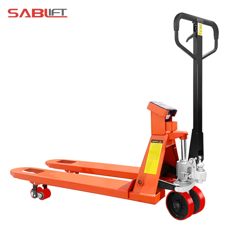 STABLELIFT electronic scale hand pallet truck camion balanza electronica 2 ton manual pallet jack with scale