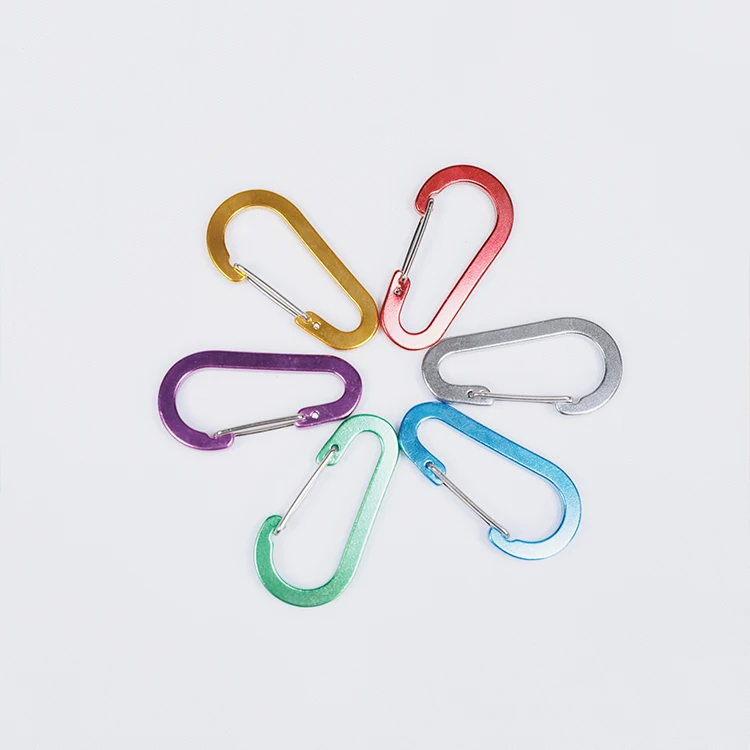 
Buckle anodized 6cm aluminum carabiner round carabiner hook 
