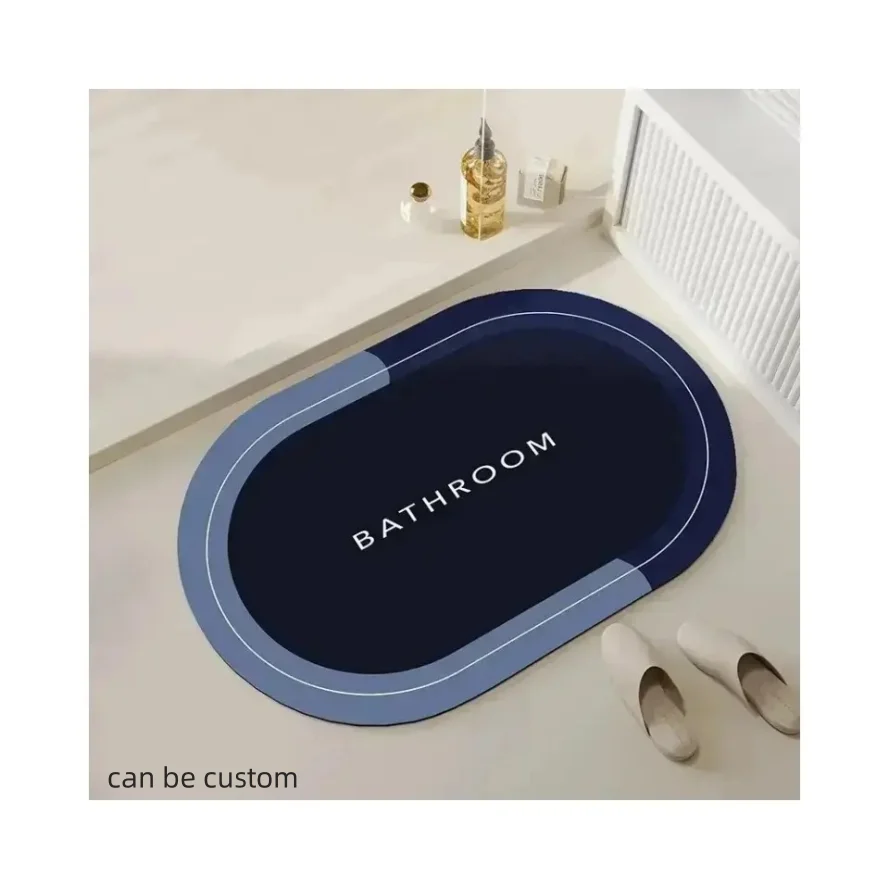 Diatom Mud Indoor Foot Mats For Bathroom Foot Mat Quick Dry Absorbent Floor Bathroom Rug Mat