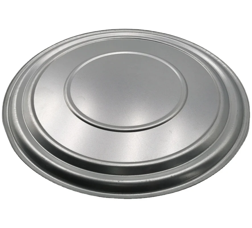 Customize Multiple Size Metal/Plastic/Steel Drum Bottom Cover Sliver Round Bottle Tin Plate Metal Cover Lids Locking Ring Hoops