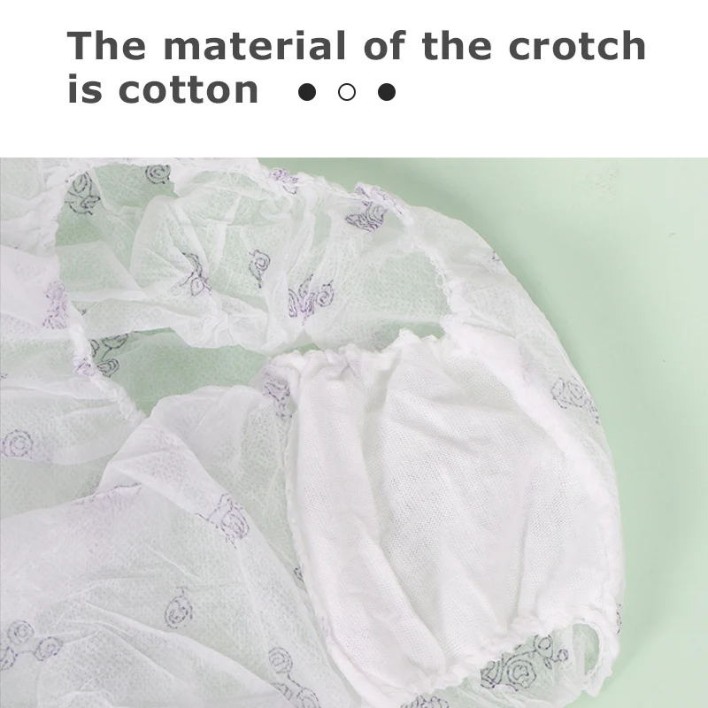 sexy nonwoven soft breathable print women disposable underwear for massage