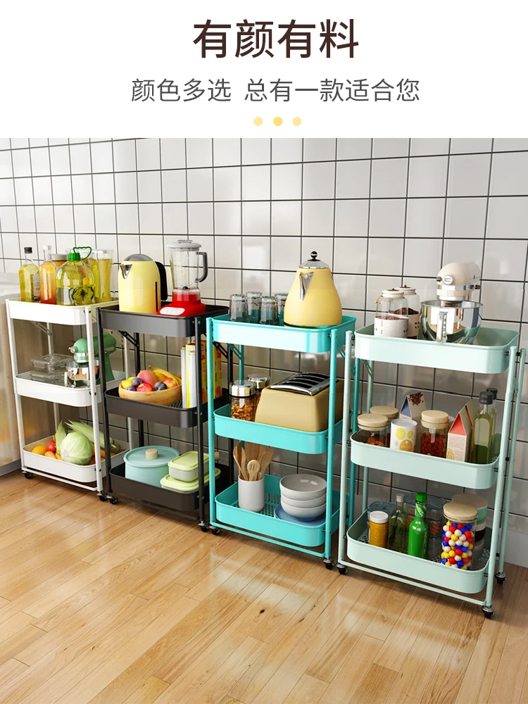 Hot Sale 3 Tier Foldable Kitchen Utility Vegetable Cabinets purpose multifunction rack