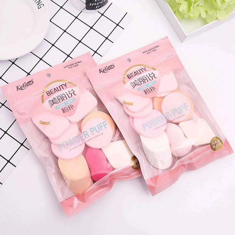 2020 hot sale products 13pcs in one beauty makeup tools with puff and sponge set